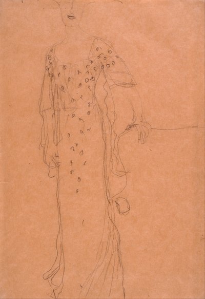Estudio para el retrato de Adele Bloch-Bauer I de Gustav Klimt